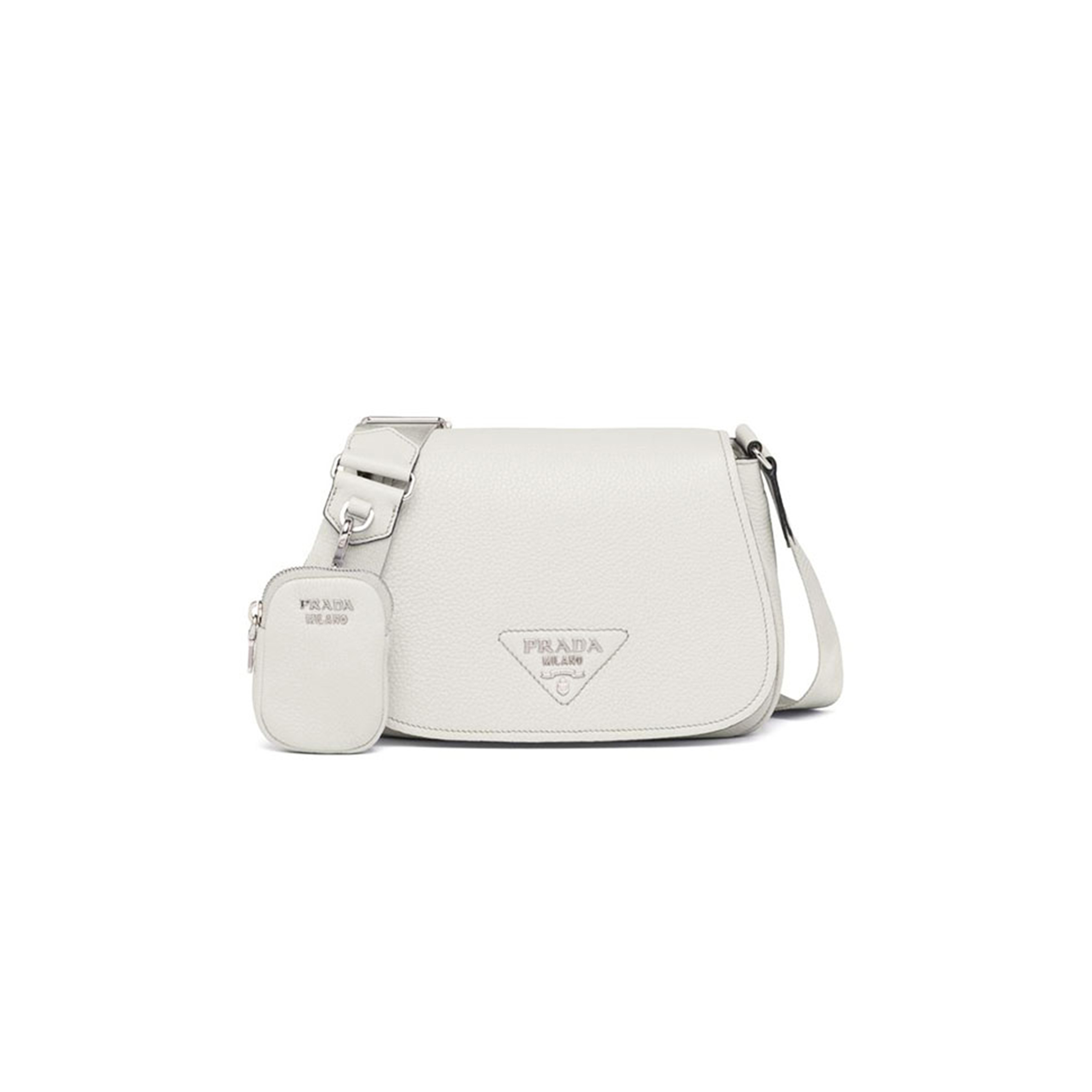 PRADA LEATHER CROSSBODY BAG 1BD293 (24*17*9.5cm) 